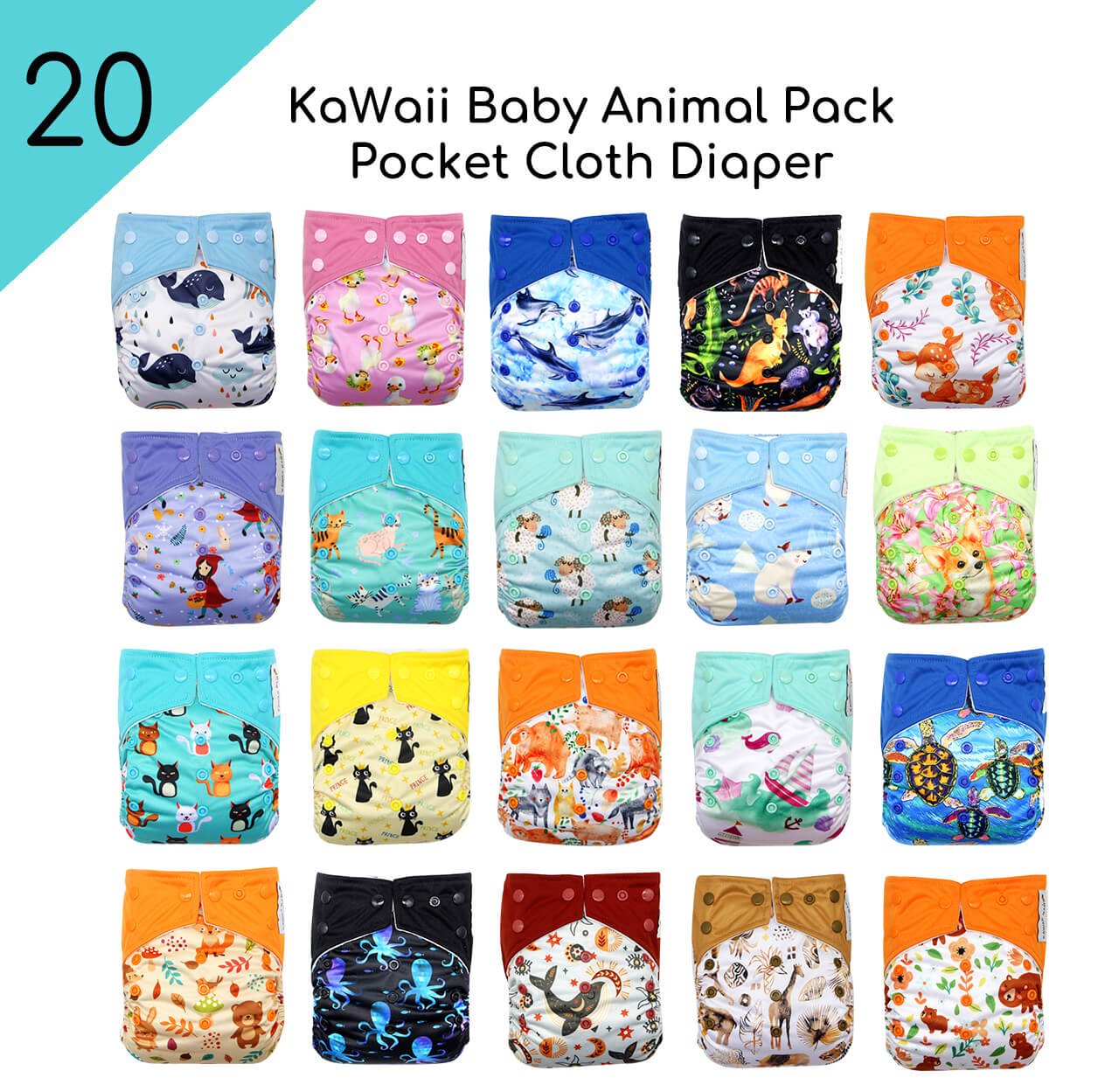 KaWaii Baby Cloth Diaper and Cloth Diapering Accessories Online